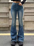 Schicke High-Waist-Schlagjeans für Damen