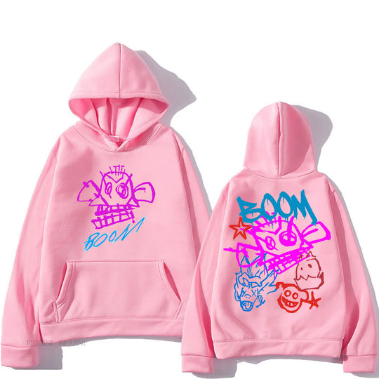 Arcane Jinx Cartoon Langarm-Hoodie