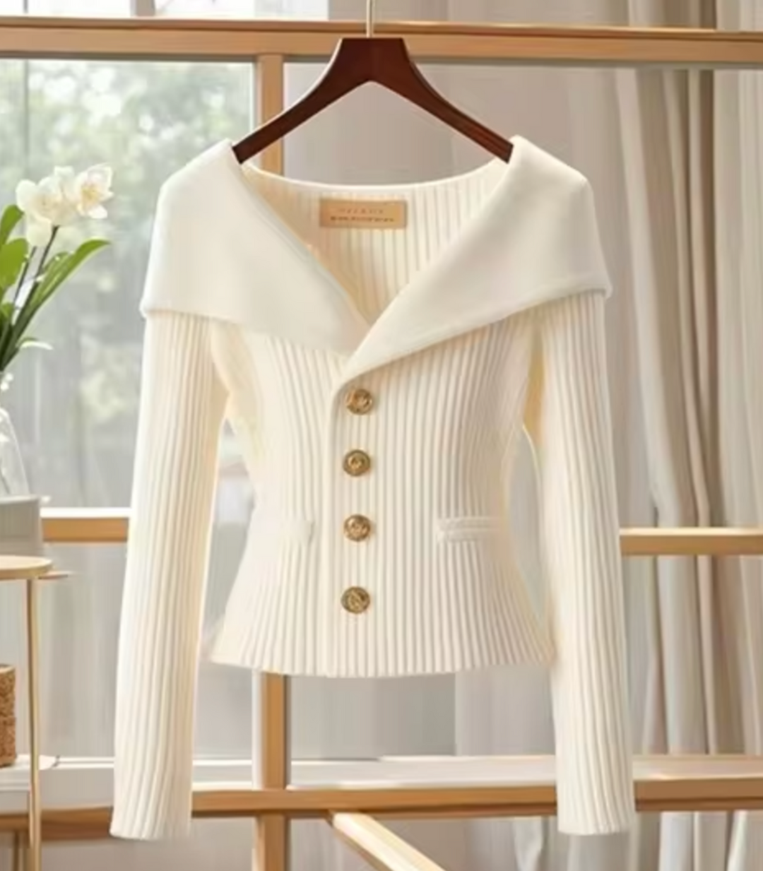 Strickjacke Damen Kurz Cardigan für Übergangsjahre