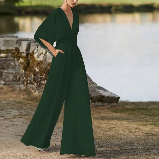 Stilvoller Damen-Jumpsuit mit Halben Ärmeln