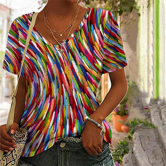 Lässig Bunt T-shirt