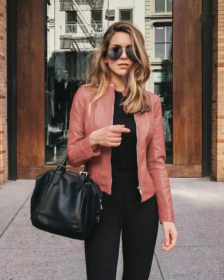 Shopnory | Modische Lederjacke