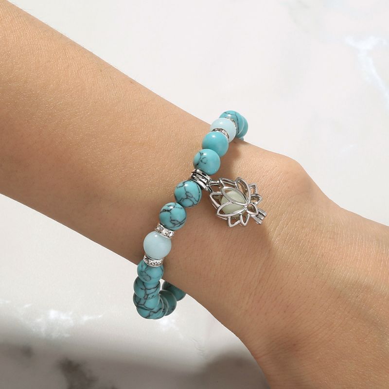 Leuchtendes Lotus-Anhänger-Armband | Shop Nory
