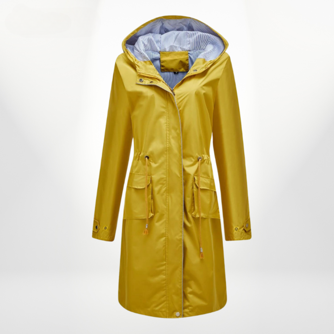 wasserdichter Über-Knie-Trenchcoat