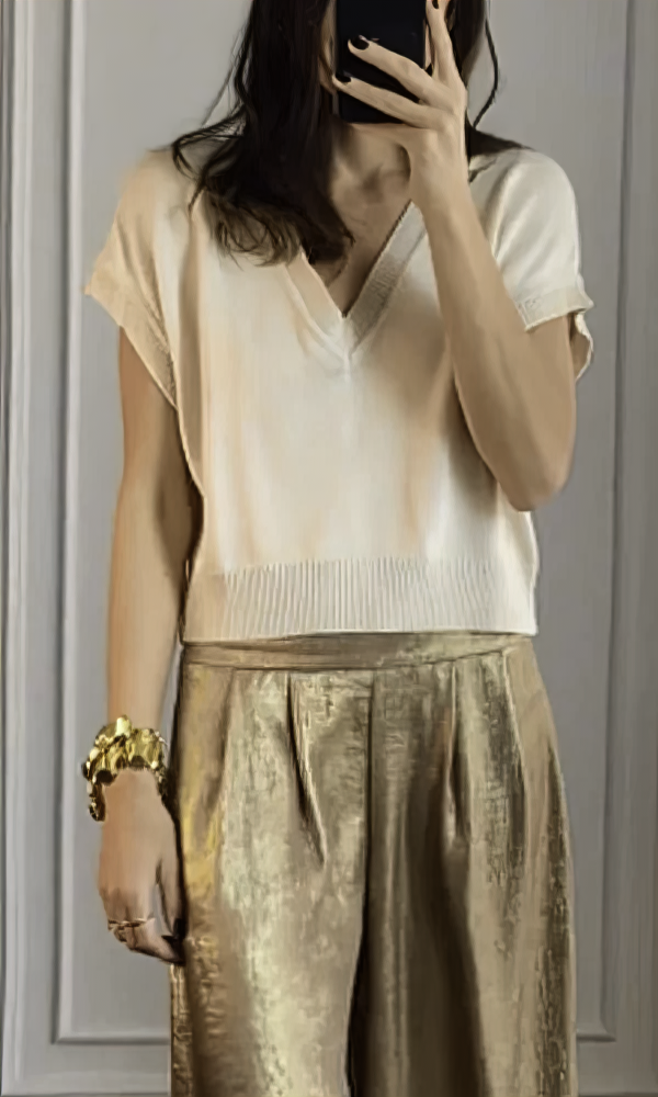 Damen Top- und Hosen-Set mit Bequemem Schnitt & Stylischem Design