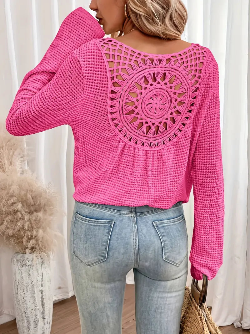 Trendige Damen Sweater Gehäkelte Trendy, Komfortabel