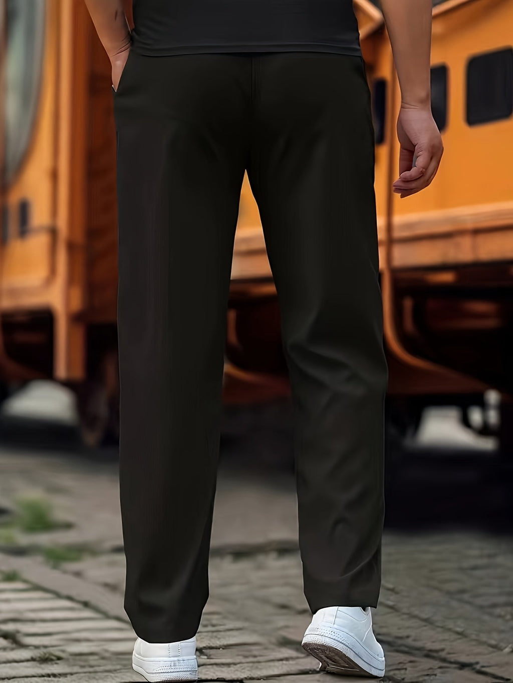 Stilvolle Kordelzug Athletische Hosen mit Taschen für Herren