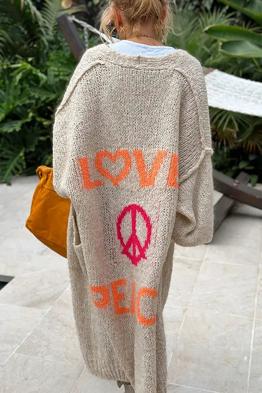 Love & Peace Strickjacke