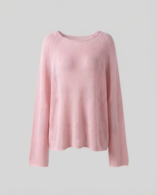 Damen Lässiges Strick-Set aus Oversize-Pullover und gerafftem Midirock Shop Nory