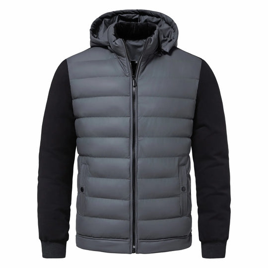 Shopnory | Freizeitwinterjacke mit Kapuze für Herren
