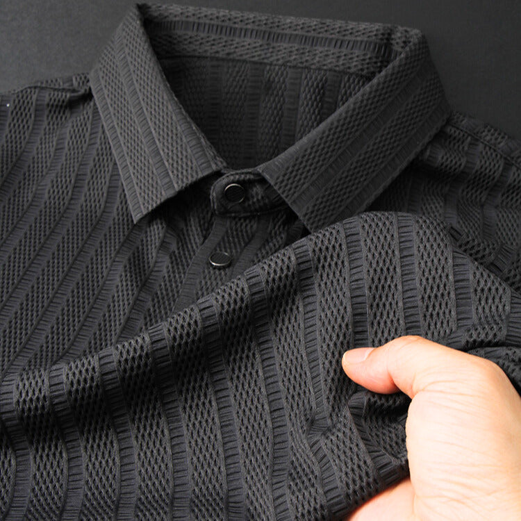 Herren Poloshirt Aus Seide