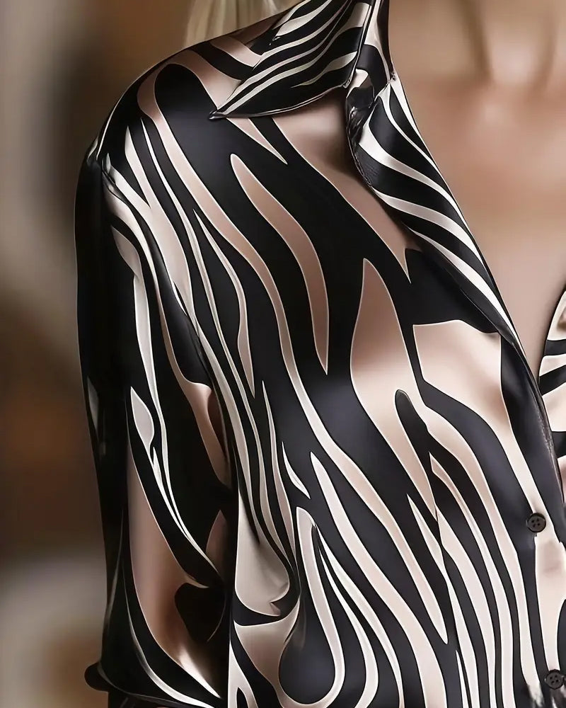 Elegantes Bedrucktes Hemd