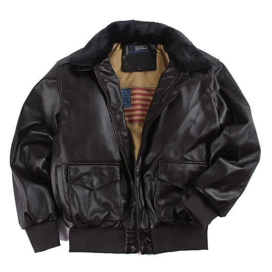 Herren Lederjacke mit praktischen Taschen