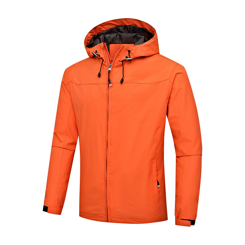 Wasser- und winddichte Jacke mit Kapuze