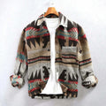 Südwestlicher Aztec-Druck Shirtjacke