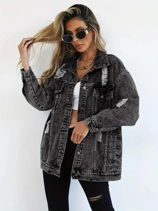Oversized Jeansjacke für Damen