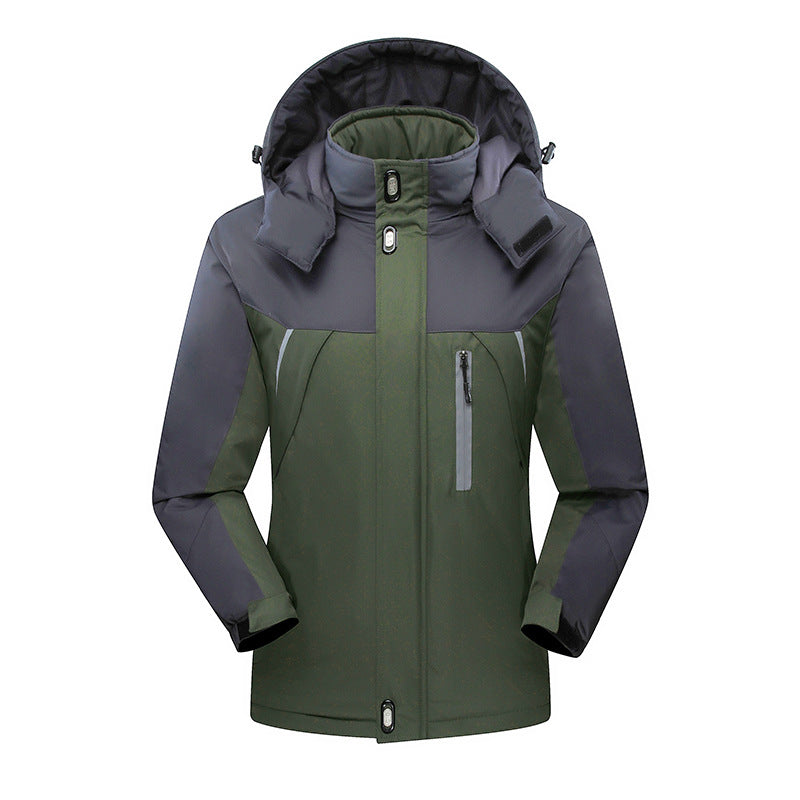 Herren Wasserdichte isolierte Softshell-Skijacke mit abnehmbarer Kapuze und Multifach-Taschen Shop Nory
