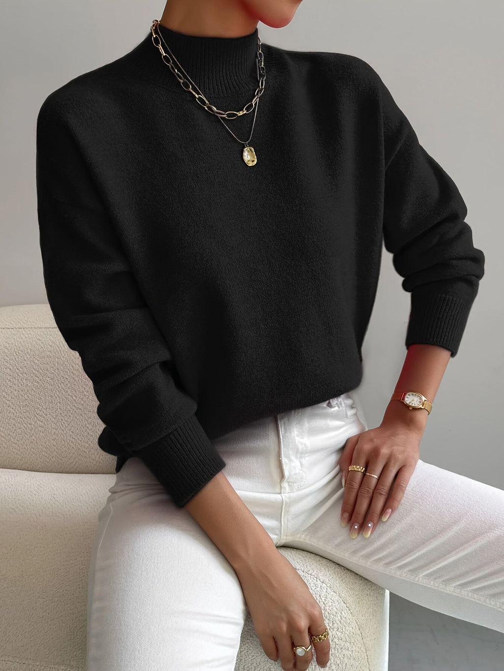 ShopNory | eleganter Rollkragenpullover