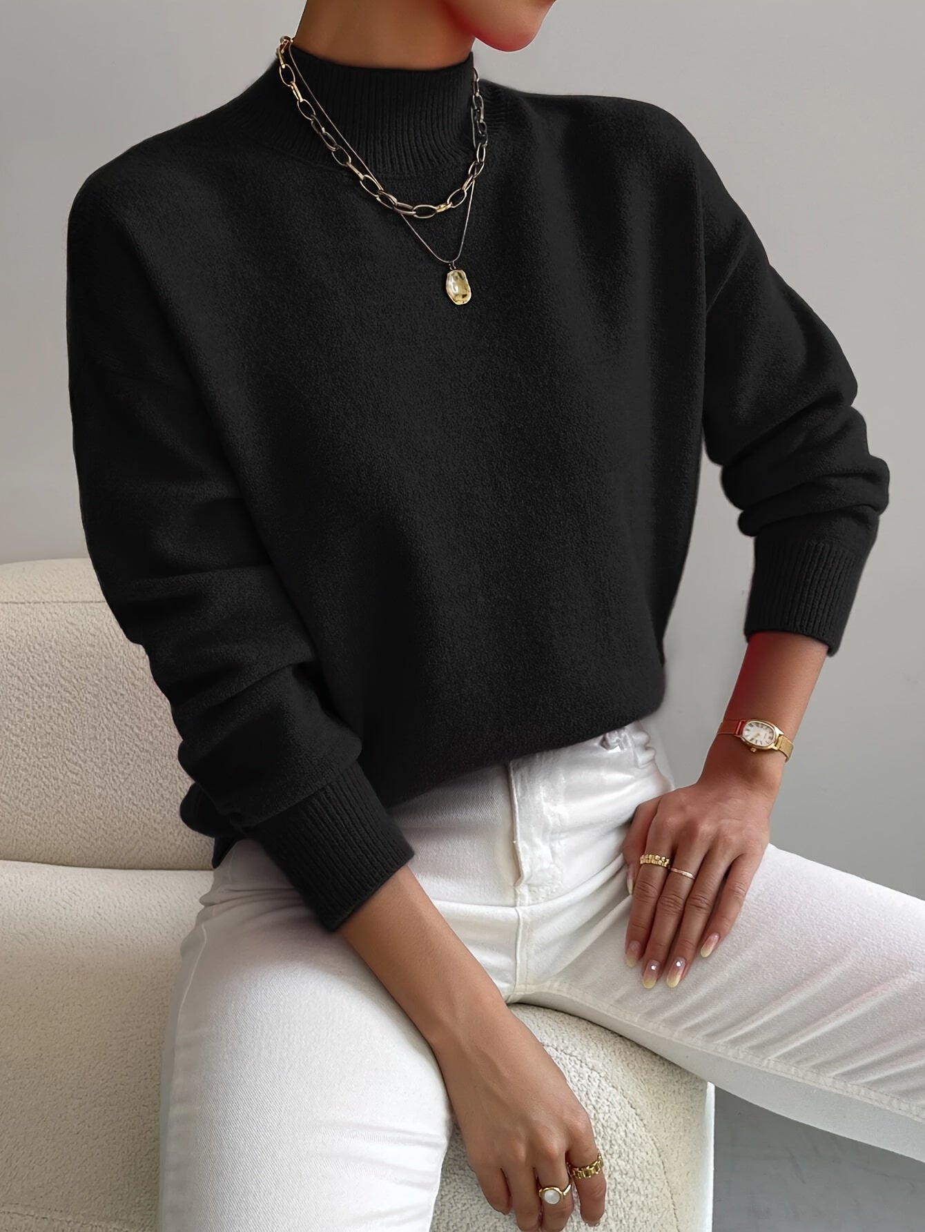 ShopNory | eleganter Rollkragenpullover