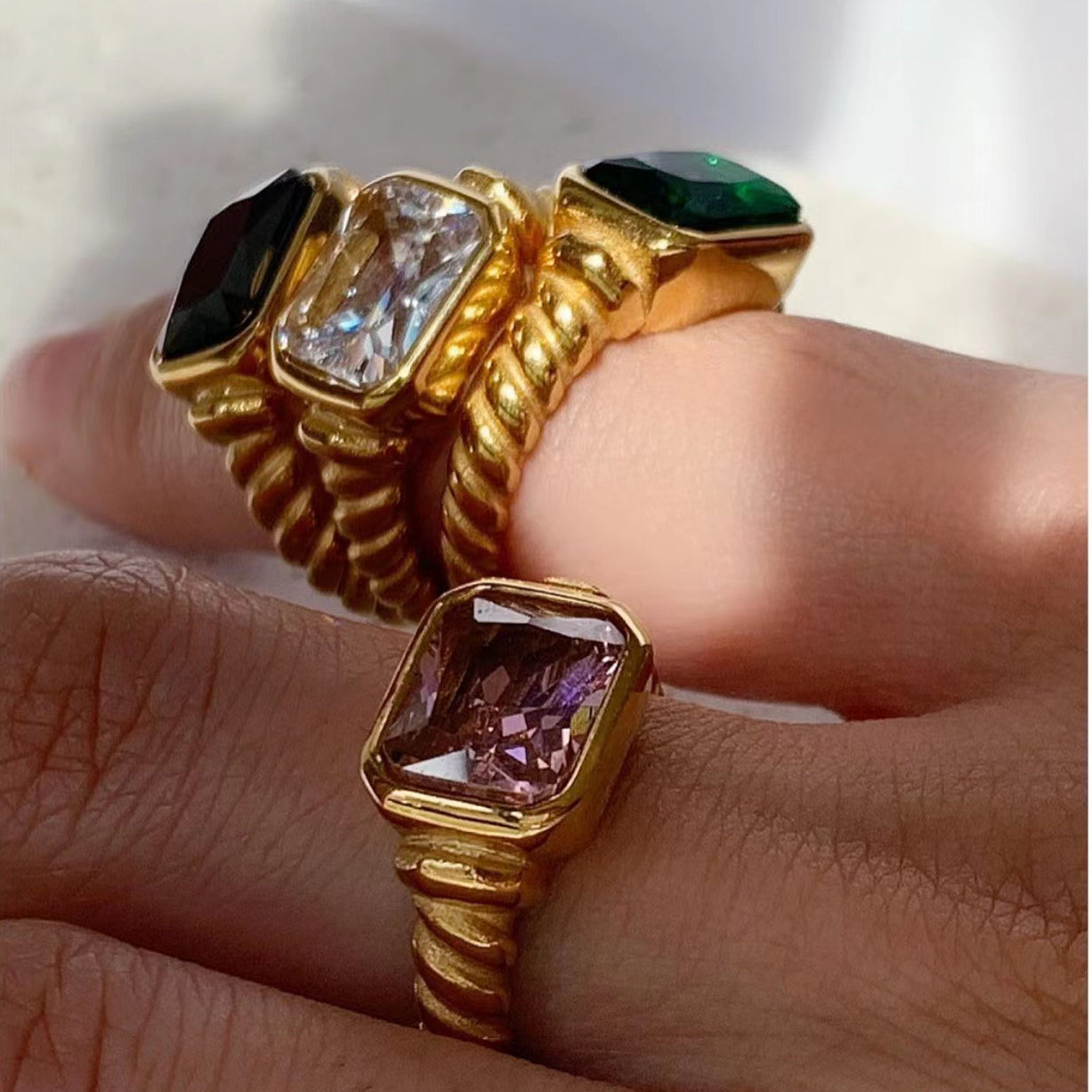 Ring Retro in Edelstahl | Shop Nory