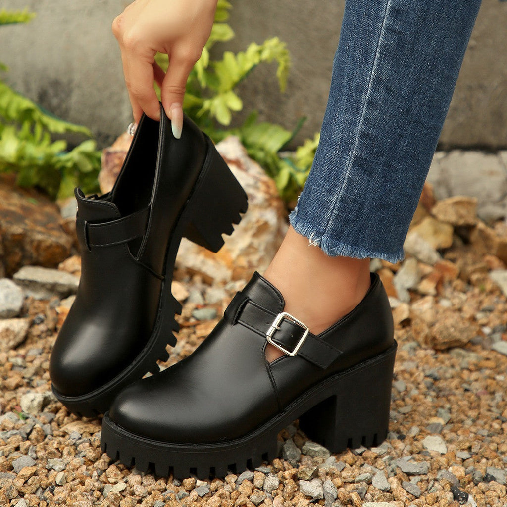 Modische Ankle Boots mit Blockabsatz