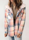 Kariertes Futter Hemdjacke