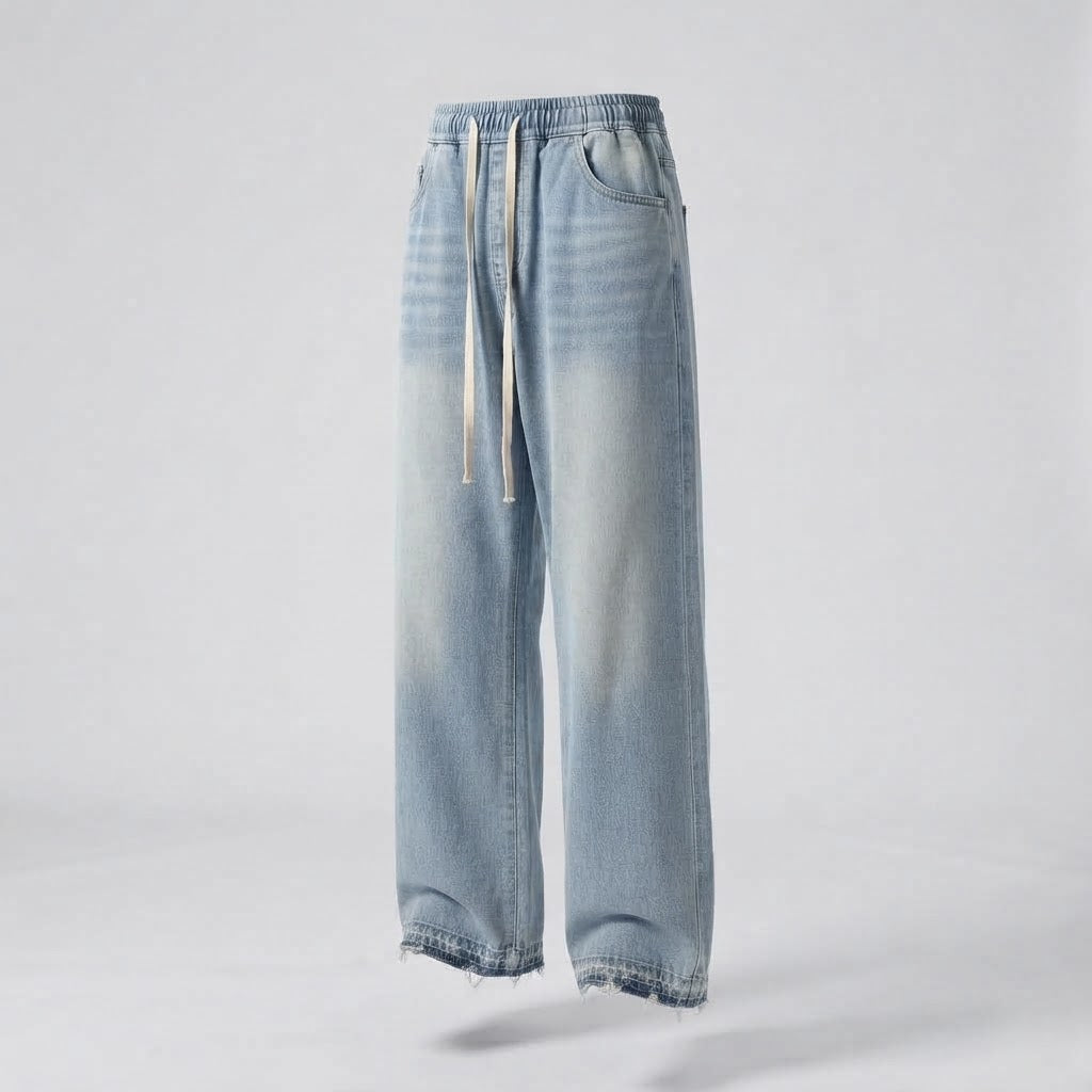 Damen Weitgeschnittene Denim-Hose Shop Nory