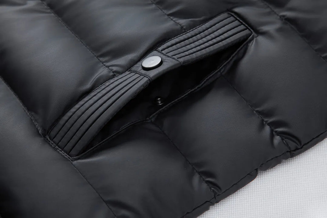 Shopnory | Freizeitwinterjacke mit Kapuze für Herren