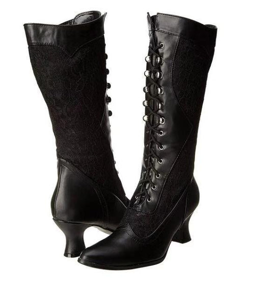 Vintage-Inspirierte Damen Stiefeletten