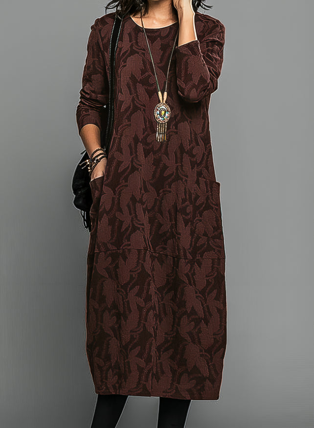 Luxuriöses kleid mit Druck