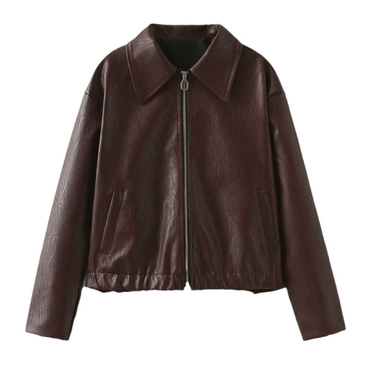 Elegante Lederjacke