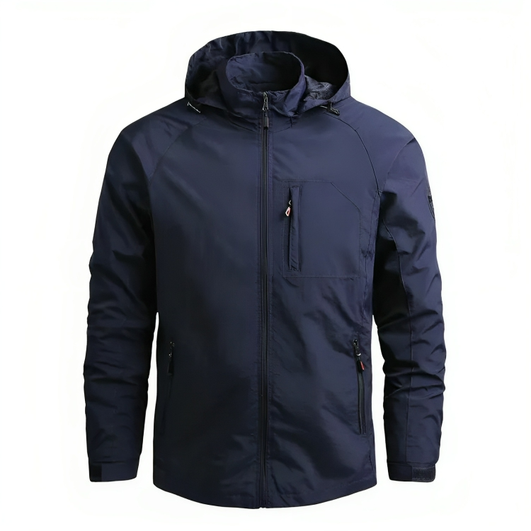 Wasserdichter Kapuzenwindbreaker für Herren