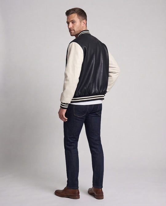 Herren Elegante Bomberjacke mit gesticktem Design Shop Nory