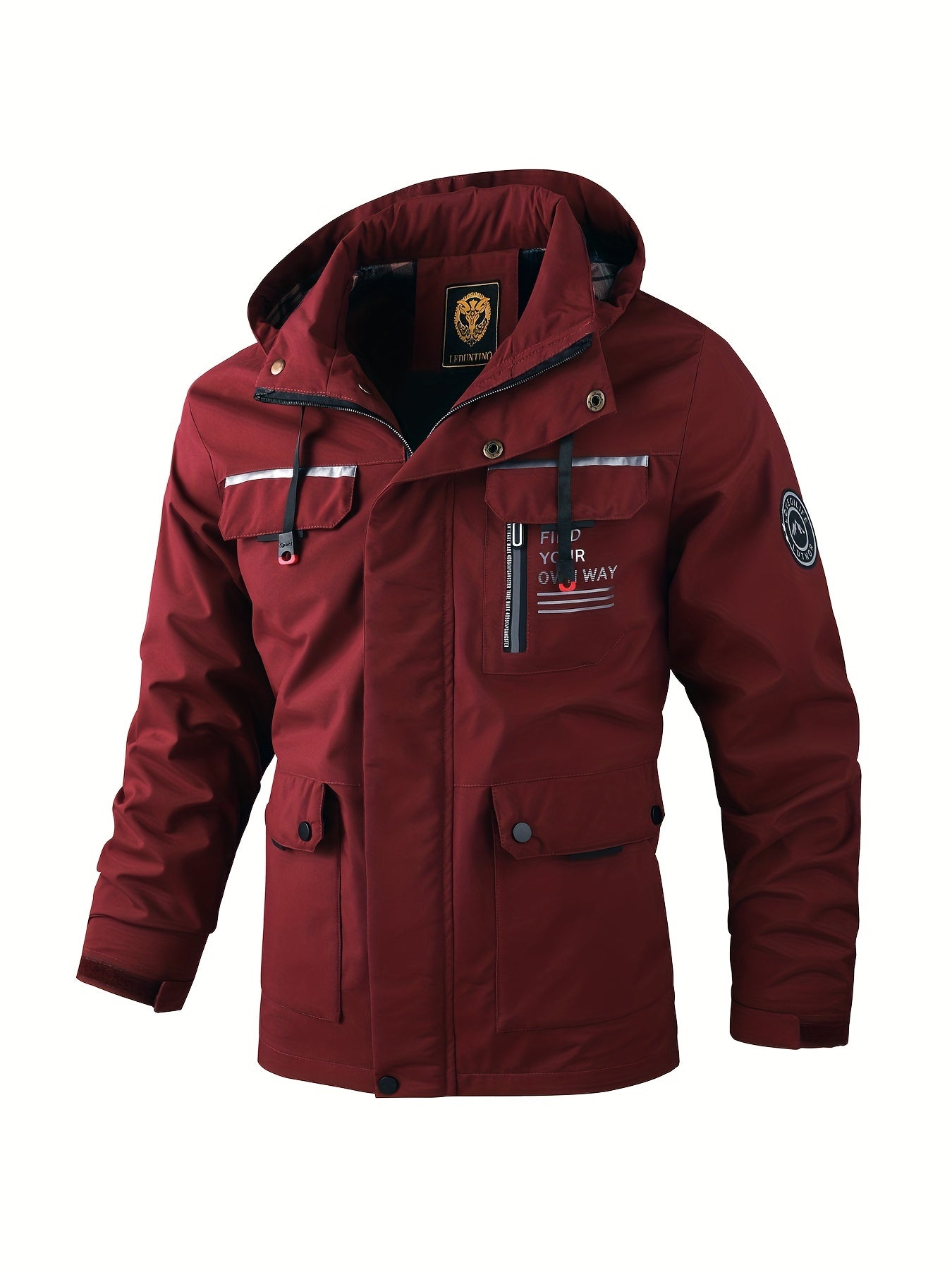 Herren Kapuzen Utility Jacke