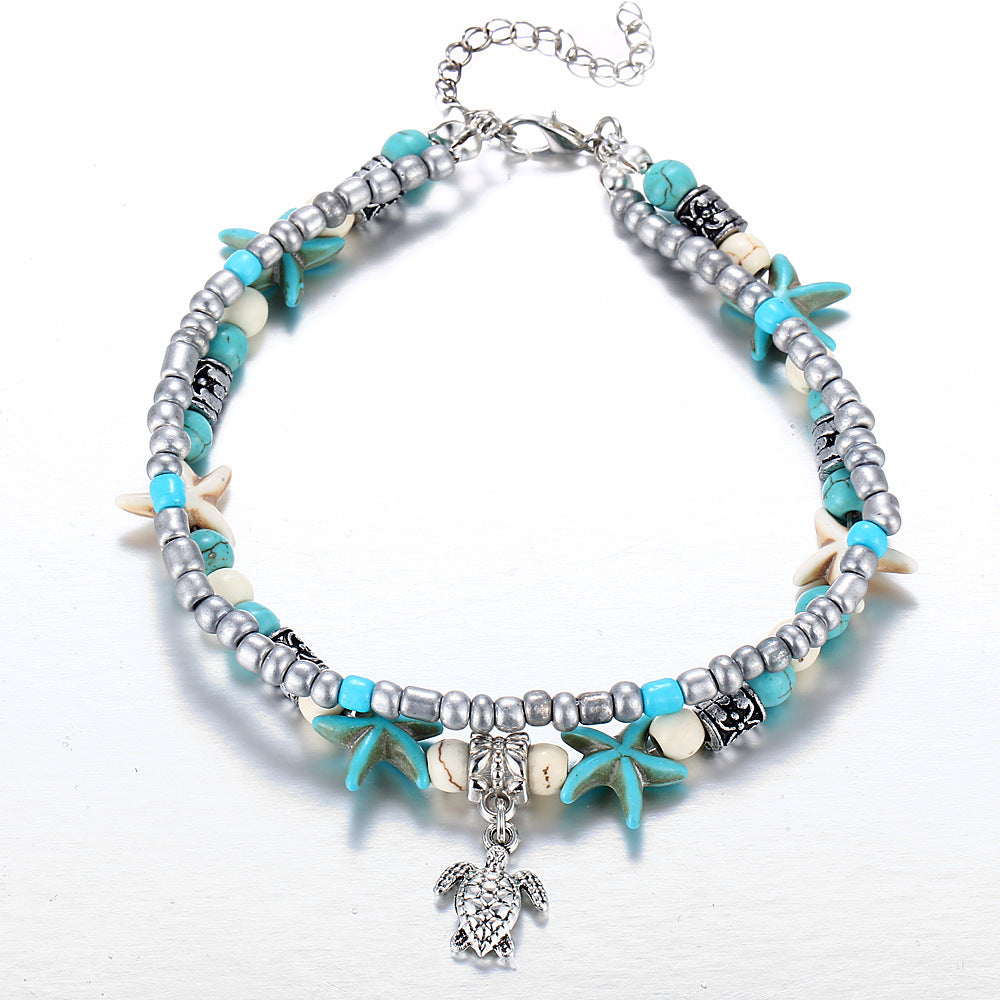 Damen Schmuckarmband mit maritimem Schildkrötenanhänger Shop Nory