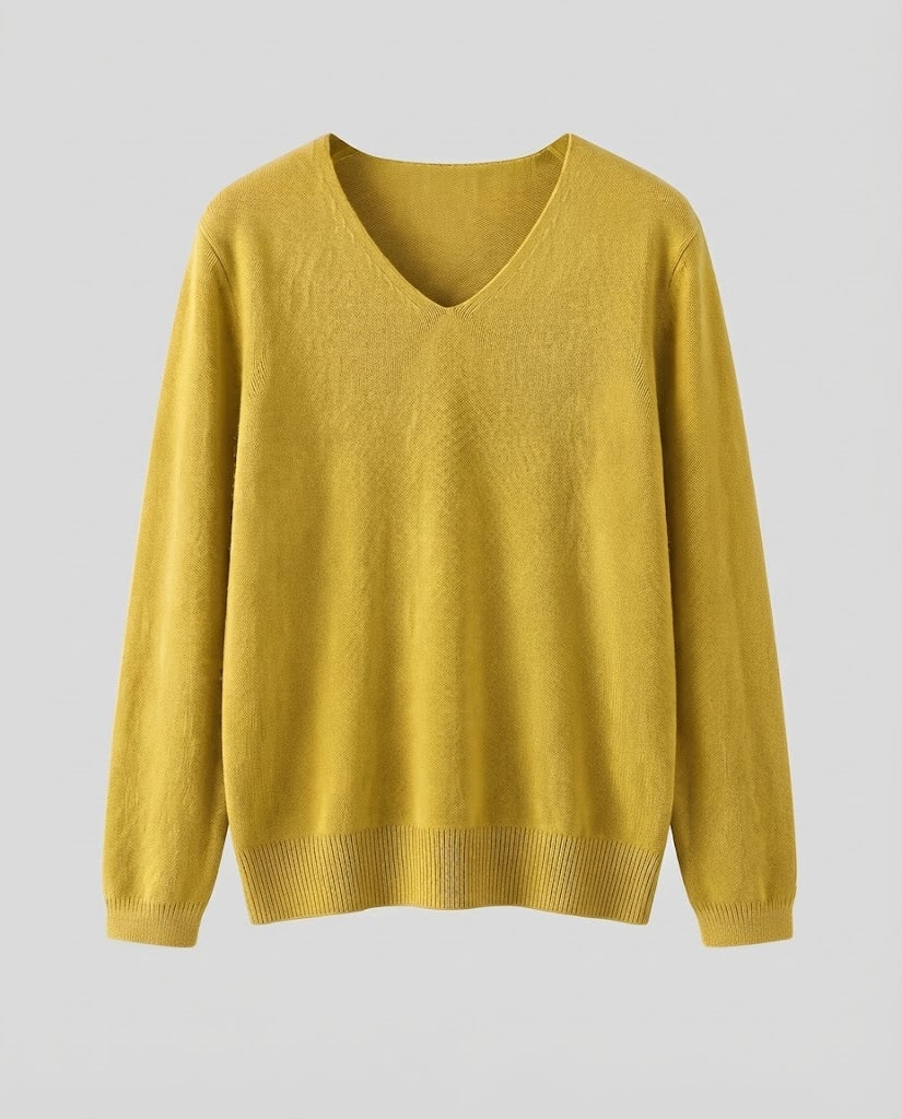 Damen Feinstrick-V-Ausschnitt-Pullover aus kuscheligem Angora-Mix Shop Nory