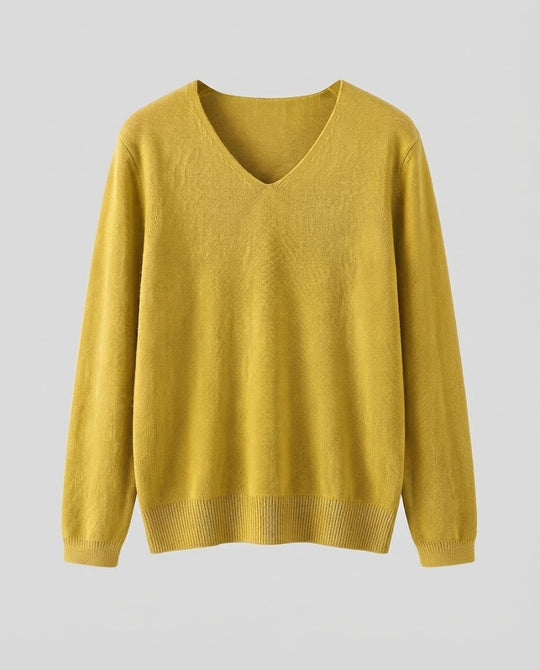 Damen Feinstrick-V-Ausschnitt-Pullover aus kuscheligem Angora-Mix Shop Nory