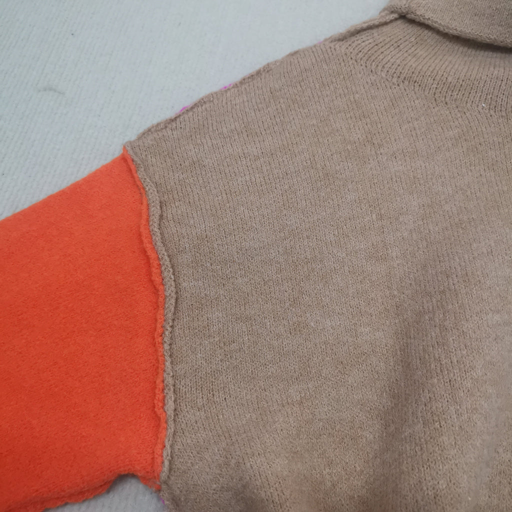 Schöner Colorblock Pullover