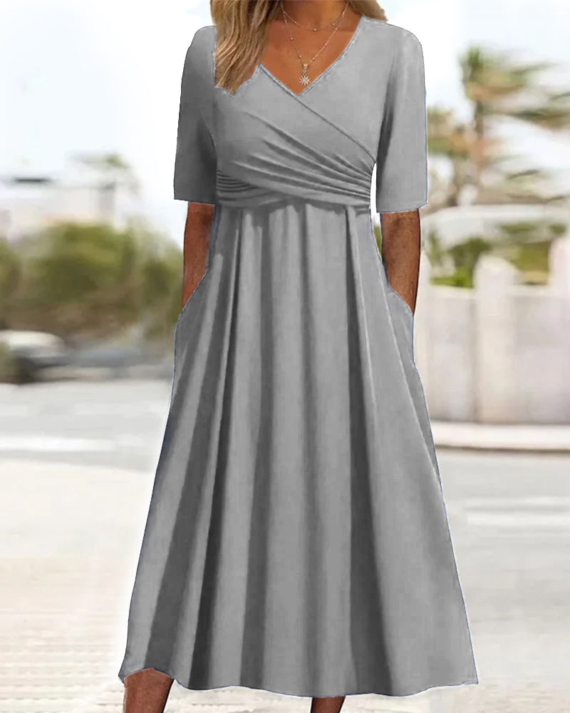 Elegantes Midi Kleid mit Bauchabdeckung
