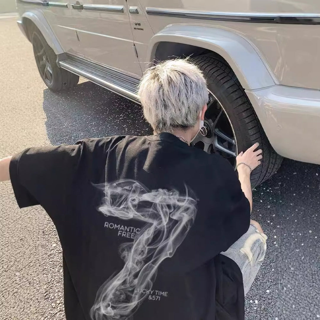 Lockeres T-Shirt in Übergröße für Männer