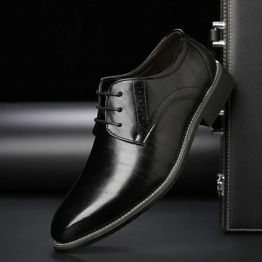 ShopNory | Schuhe Anzugschuhe Aus Leder Klassische Passform Brogue Details Schnürung