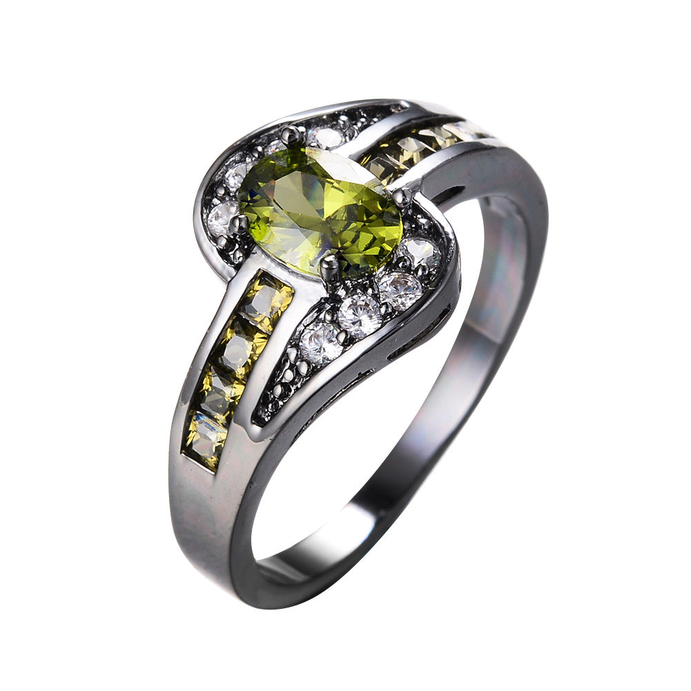 Damen Ring mit funkelndem blauen Stein und elegantem Zirkonia-Design Shop Nory