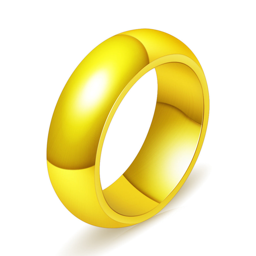 Herren Massiver Edelstahlring mit polierter Oberfläche Shop Nory