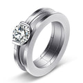 Damen Ring mit funkelndem Zirkonia und modernem Design Shop Nory