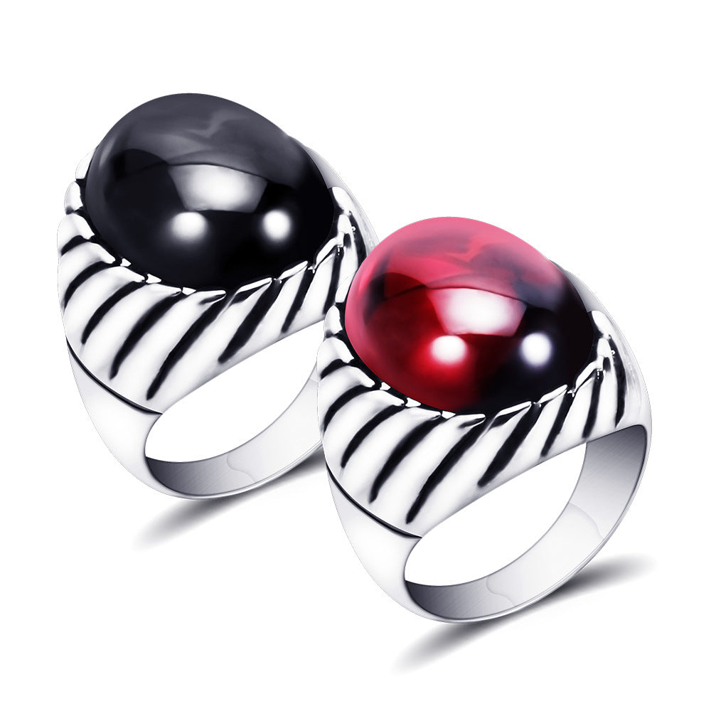 Damen Siegelring mit schwarzem Onyx und kunstvollem Design Shop Nory