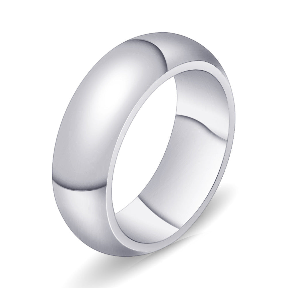 Herren Massiver Edelstahlring mit polierter Oberfläche Shop Nory