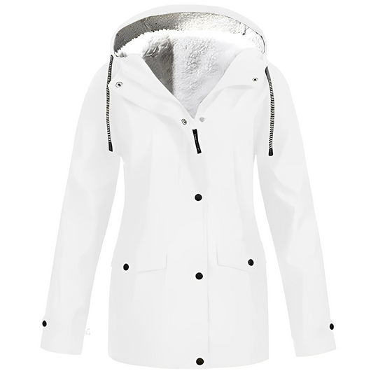 Fleecegefütterte Damen Regenjacke