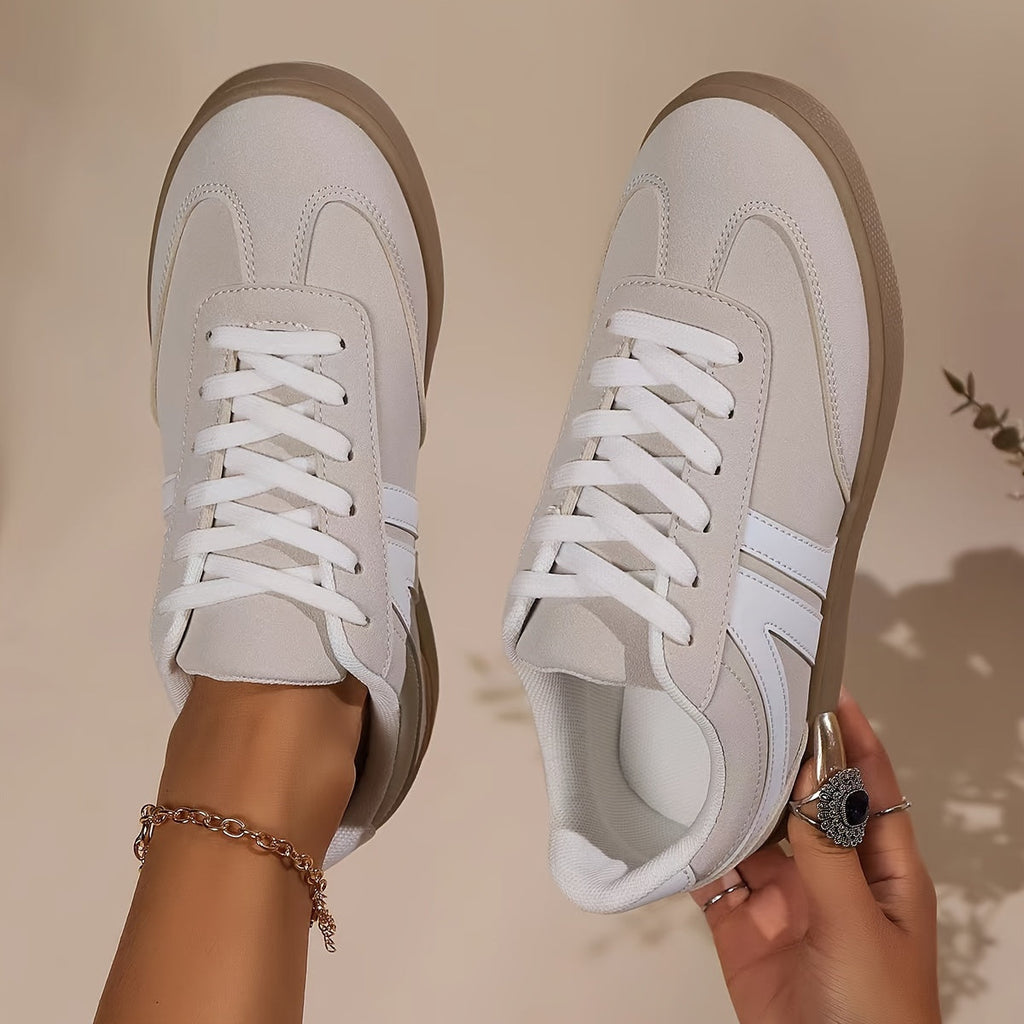 Bequeme Damensneaker In Einfarbigen Farben