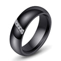 Herren Ring mit elegantem, schwarzem Design und funkelndem Zirkonia-Besatz Shop Nory