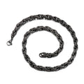 Männer Halskette schwarz, robust in Titaniumstahl | Shop Nory